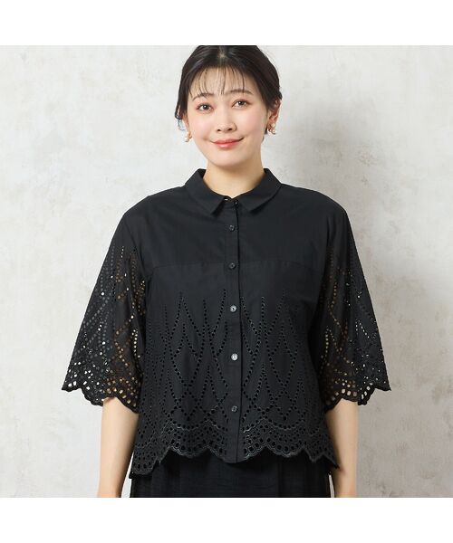 missel / ミゼール シャツ・ブラウス | 【洗える】アイレットレースシャツ | 詳細11