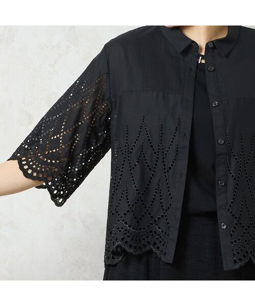 missel / ミゼール シャツ・ブラウス | 【洗える】アイレットレースシャツ | 詳細13
