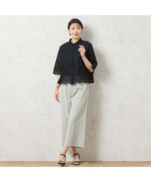 missel / ミゼール シャツ・ブラウス | 【洗える】アイレットレースシャツ | 詳細18