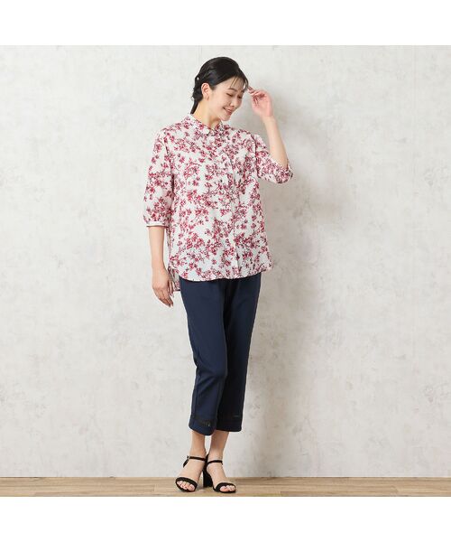missel / ミゼール シャツ・ブラウス | 【洗える・綿100%】クラシックフラワー フリルシャツ | 詳細7