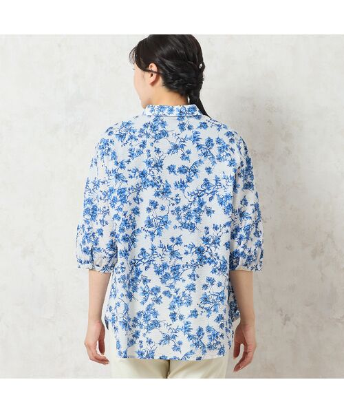 missel / ミゼール シャツ・ブラウス | 【洗える・綿100%】クラシックフラワー フリルシャツ | 詳細9