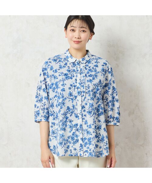 missel / ミゼール シャツ・ブラウス | 【洗える・綿100%】クラシックフラワー フリルシャツ | 詳細11