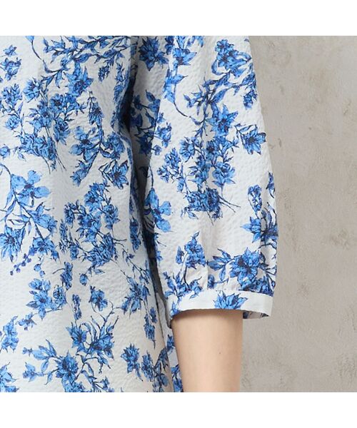 missel / ミゼール シャツ・ブラウス | 【洗える・綿100%】クラシックフラワー フリルシャツ | 詳細13