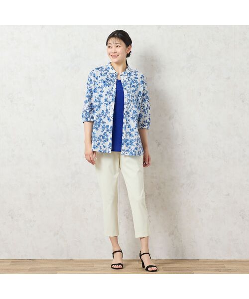 missel / ミゼール シャツ・ブラウス | 【洗える・綿100%】クラシックフラワー フリルシャツ | 詳細16