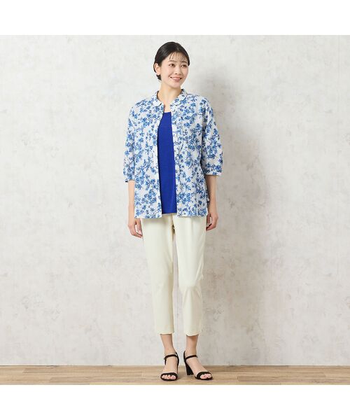 missel / ミゼール シャツ・ブラウス | 【洗える・綿100%】クラシックフラワー フリルシャツ | 詳細17