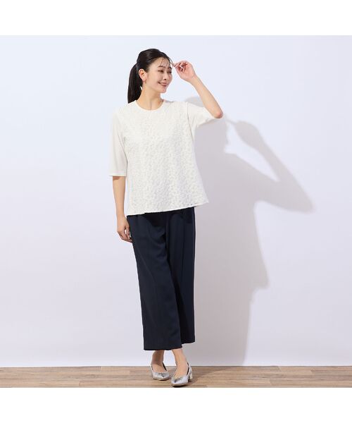 missel / ミゼール ショート・ハーフ・半端丈パンツ | 【人気アイテム・洗える・セットアップ可能】ピンタック入りワイドクロップドパンツ | 詳細4