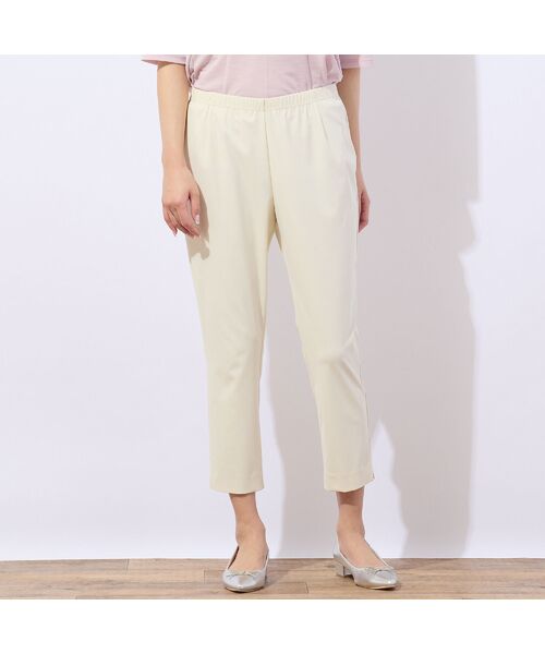 missel / ミゼール ショート・ハーフ・半端丈パンツ | 【洗える・接触冷感】裾スリットクロップドパンツ | 詳細1