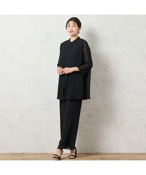 missel / ミゼール その他パンツ | 【洗える・セットアップ可能・3L/4Lサイズあり】ジョーゼットセミワイドパンツ | 詳細10