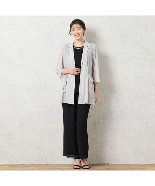 missel / ミゼール その他パンツ | 【洗える・セットアップ可能・3L/4Lサイズあり】ジョーゼットセミワイドパンツ | 詳細12