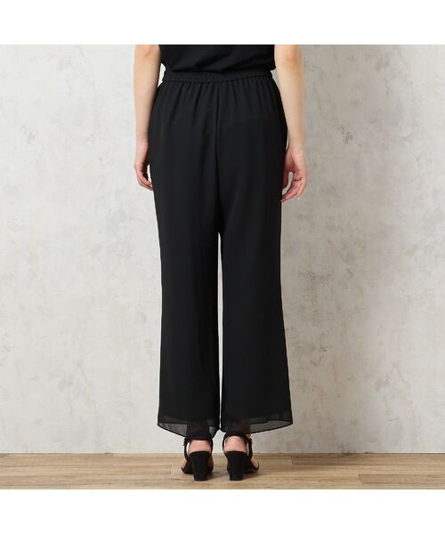 missel / ミゼール その他パンツ | 【洗える・セットアップ可能・3L/4Lサイズあり】ジョーゼットセミワイドパンツ | 詳細2