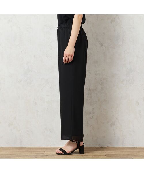 missel / ミゼール その他パンツ | 【洗える・セットアップ可能・3L/4Lサイズあり】ジョーゼットセミワイドパンツ | 詳細3