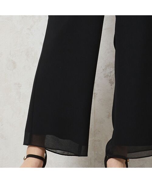 missel / ミゼール その他パンツ | 【洗える・セットアップ可能・3L/4Lサイズあり】ジョーゼットセミワイドパンツ | 詳細5