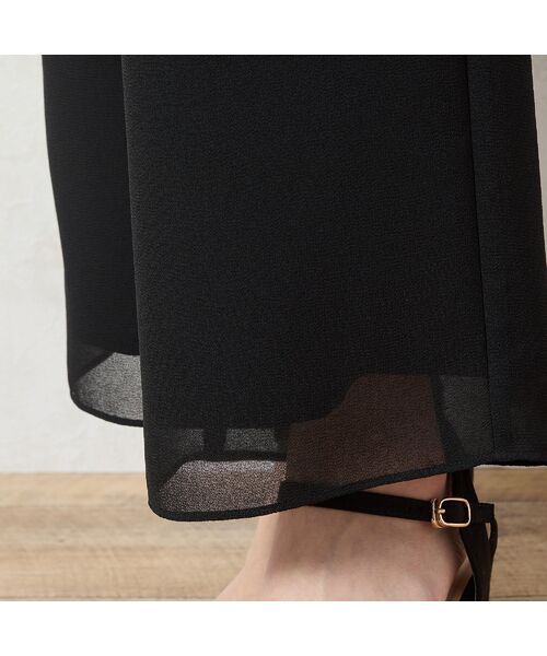 missel / ミゼール その他パンツ | 【洗える・セットアップ可能・3L/4Lサイズあり】ジョーゼットセミワイドパンツ | 詳細6