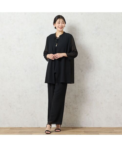 missel / ミゼール その他パンツ | 【洗える・セットアップ可能・3L/4Lサイズあり】ジョーゼットセミワイドパンツ | 詳細8