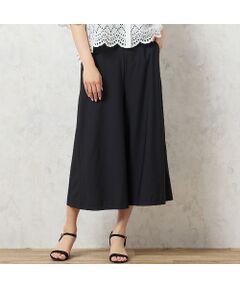 missel / ミゼール ショート・ハーフ・半端丈パンツ | 【洗える・抗菌防臭・日本製・3L/4Lサイズあり】スカート風ワイドパンツ