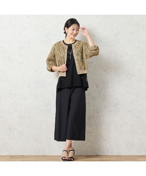 missel / ミゼール ショート・ハーフ・半端丈パンツ | 【洗える・抗菌防臭・日本製・3L/4Lサイズあり】スカート風ワイドパンツ | 詳細10