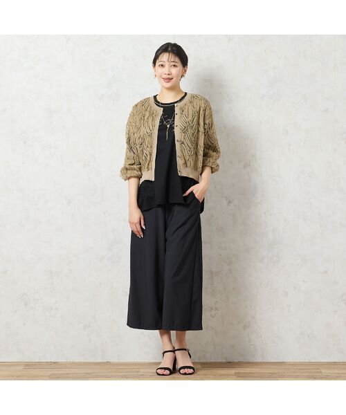 missel / ミゼール ショート・ハーフ・半端丈パンツ | 【洗える・抗菌防臭・日本製・3L/4Lサイズあり】スカート風ワイドパンツ | 詳細11