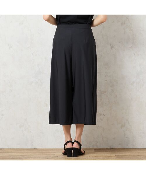 missel / ミゼール ショート・ハーフ・半端丈パンツ | 【洗える・抗菌防臭・日本製・3L/4Lサイズあり】スカート風ワイドパンツ | 詳細2