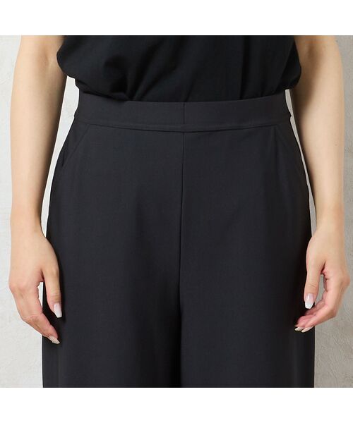 missel / ミゼール ショート・ハーフ・半端丈パンツ | 【洗える・抗菌防臭・日本製・3L/4Lサイズあり】スカート風ワイドパンツ | 詳細5