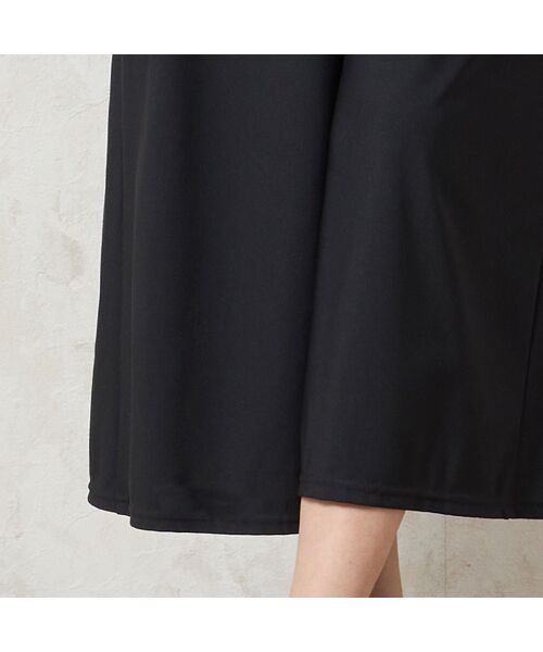 missel / ミゼール ショート・ハーフ・半端丈パンツ | 【洗える・抗菌防臭・日本製・3L/4Lサイズあり】スカート風ワイドパンツ | 詳細6
