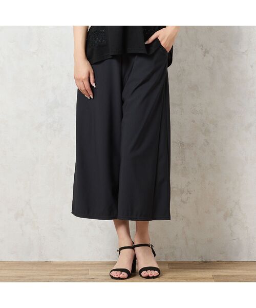 missel / ミゼール ショート・ハーフ・半端丈パンツ | 【洗える・抗菌防臭・日本製・3L/4Lサイズあり】スカート風ワイドパンツ | 詳細8