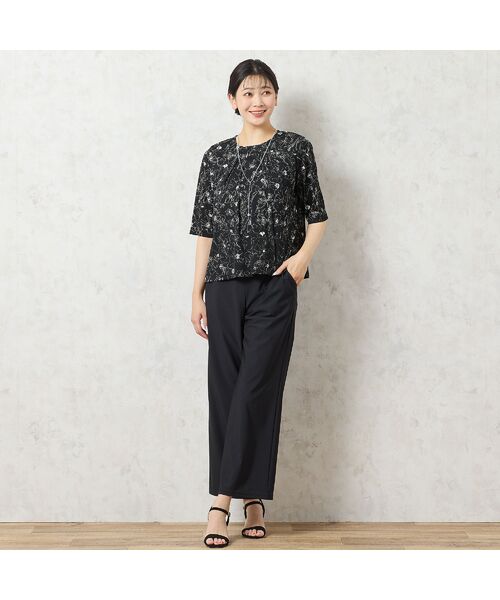 missel / ミゼール その他パンツ | 【洗える・抗菌防臭・日本製・3L/4Lサイズあり】オールゴムストレートパンツ | 詳細7