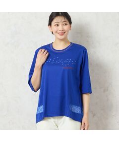 セール】 【洗える】Plage刺繍Tシャツ （カットソー）｜missel