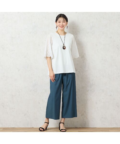 missel / ミゼール カットソー | 【人気アイテム・洗える】レーススリーブTシャツ | 詳細5