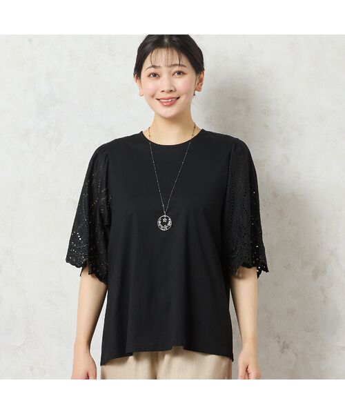 missel / ミゼール カットソー | 【人気アイテム・洗える】レーススリーブTシャツ | 詳細8