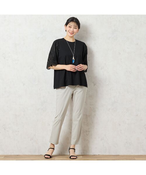 missel / ミゼール カットソー | 【人気アイテム・洗える】レーススリーブTシャツ | 詳細14