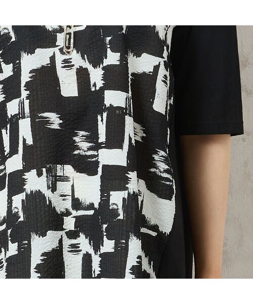 missel / ミゼール カットソー | 【洗える・日本製・綿100%】単色柄チュニック | 詳細4