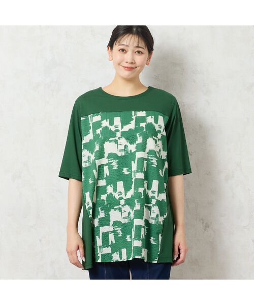 missel / ミゼール カットソー | 【洗える・日本製・綿100%】単色柄チュニック | 詳細8