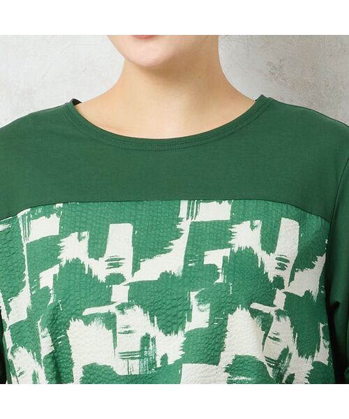 missel / ミゼール カットソー | 【洗える・日本製・綿100%】単色柄チュニック | 詳細9