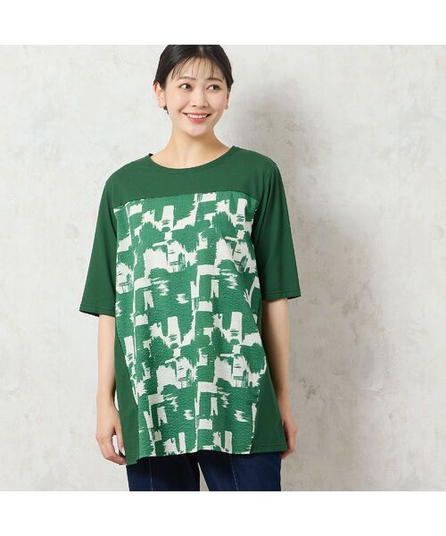 missel / ミゼール カットソー | 【洗える・日本製・綿100%】単色柄チュニック | 詳細11