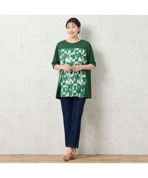 missel / ミゼール カットソー | 【洗える・日本製・綿100%】単色柄チュニック | 詳細13