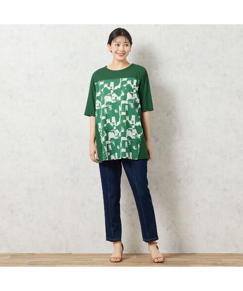 missel / ミゼール カットソー | 【洗える・日本製・綿100%】単色柄チュニック | 詳細14