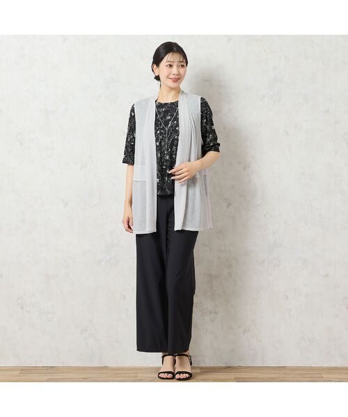 missel / ミゼール ベスト | 【洗える】ペプラムデザイン シアーベスト | 詳細5