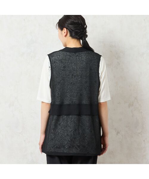 missel / ミゼール ベスト | 【洗える】ペプラムデザイン シアーベスト | 詳細7