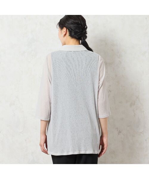 missel / ミゼール カーディガン・ボレロ | 【洗える】テーラードシアーカーディガン | 詳細1