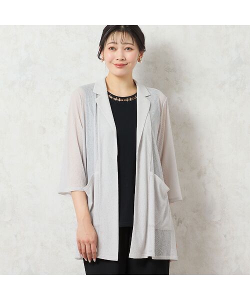 missel / ミゼール カーディガン・ボレロ | 【洗える】テーラードシアーカーディガン | 詳細4