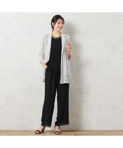 missel / ミゼール カーディガン・ボレロ | 【洗える】テーラードシアーカーディガン | 詳細7