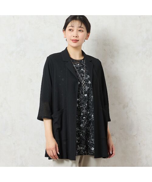 missel / ミゼール カーディガン・ボレロ | 【洗える】テーラードシアーカーディガン | 詳細8