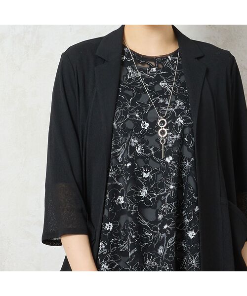 missel / ミゼール カーディガン・ボレロ | 【洗える】テーラードシアーカーディガン | 詳細9