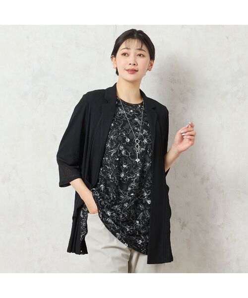 missel / ミゼール カーディガン・ボレロ | 【洗える】テーラードシアーカーディガン | 詳細10