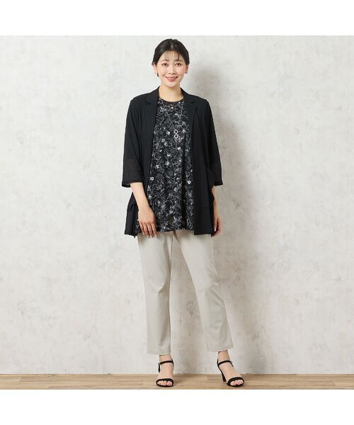 missel / ミゼール カーディガン・ボレロ | 【洗える】テーラードシアーカーディガン | 詳細13