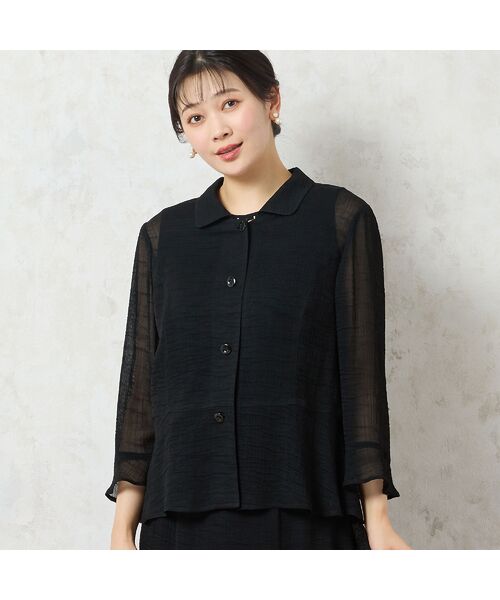 missel / ミゼール シャツ・ブラウス | 【洗える・セットアップ可能・3L/4Lサイズあり】ペプラムブラウス | 詳細2