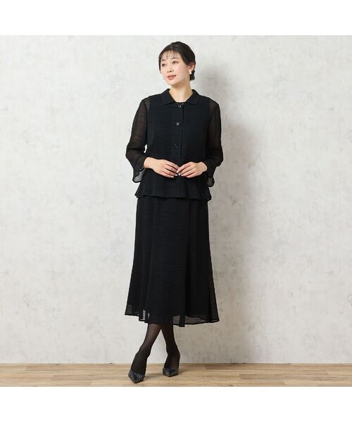 missel / ミゼール ミニ・ひざ丈スカート | 【洗える・セットアップ可能・3L/4Lサイズあり】セミフレアスカート | 詳細11