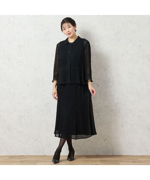 missel / ミゼール ミニ・ひざ丈スカート | 【洗える・セットアップ可能・3L/4Lサイズあり】セミフレアスカート | 詳細13