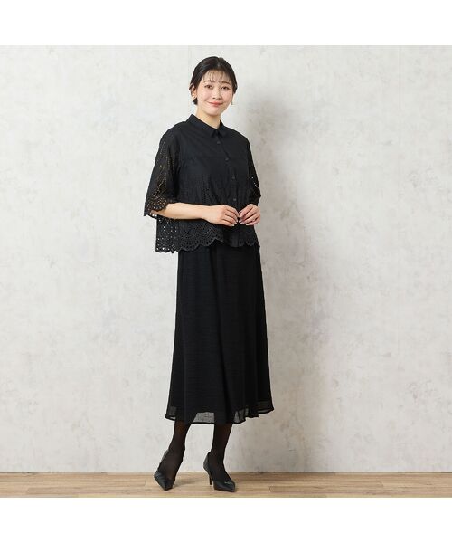 missel / ミゼール ミニ・ひざ丈スカート | 【洗える・セットアップ可能・3L/4Lサイズあり】セミフレアスカート | 詳細15