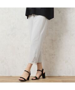 missel / ミゼール ショート・ハーフ・半端丈パンツ | 【洗える・冷感タッチ・吸水速乾・日本製】裾レースつきクロップドパンツ